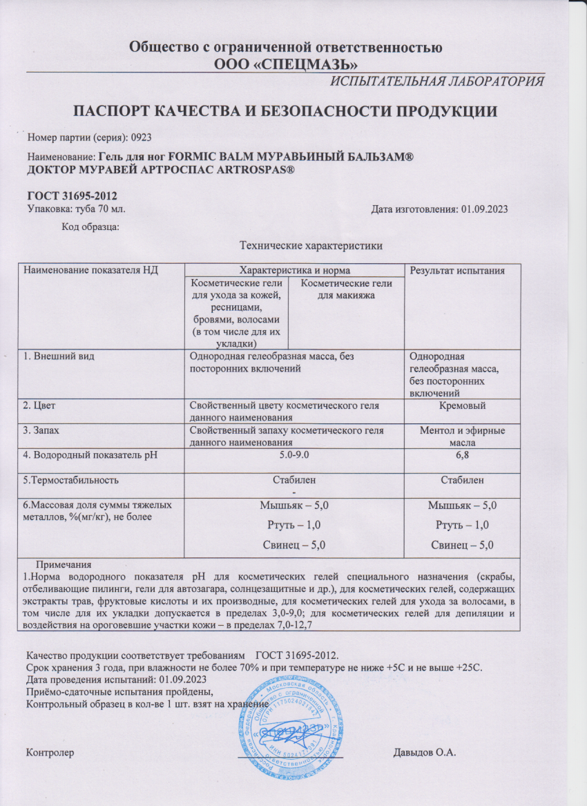 Паспорт №092023